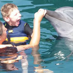 Maddox in a more balanced and happy state after dolphin therapy
